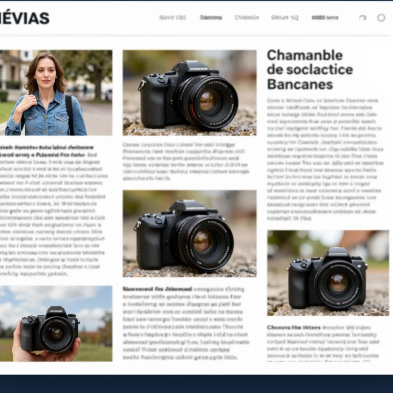 Diseño web editorial mostrando una sección de noticias con imágenes y texto equilibrados, deep blue y neutral tones, 35m